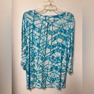 Chico’s blue top